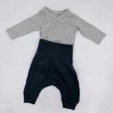 H&M 2-pack wrapover bodysuits + 1 pack jersey trousers