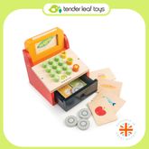 Tender Leaf Toys ของเล่นไม้ ของเล่นบทบาทสมมติ เครื่องคิดเงินสุดหรรษา Till with Money