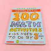 หนังสือ  100 math activities kids need to do by 3rd grade ฟ้า