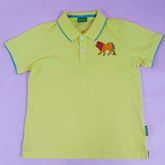  Jim Thompson เสื้อ Polo Cotton 100% แขนสั้น สีเหลือง ไซส์ L 