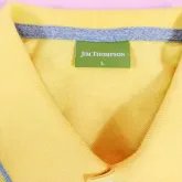  Jim Thompson เสื้อ Polo Cotton 100% แขนสั้น สีเหลือง ไซส์ L 