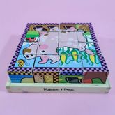 Melissa & Doug PUZZLE ลูกบาศก์ ฟาร์ม ต่อได้ 6 แบบ