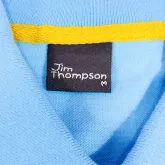 Jim Thompson เสื้อโปโลแขนสั้นสีฟ้าไซส์ M  Polo Cotton 100%