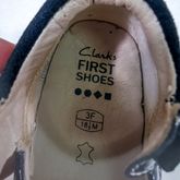 Claiks รองเท้าหนังสีกรมพื้นสีครีม  Size UK3F