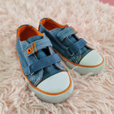 รองเท้าแคนวาสเด็ก mothercare สีส้ม Size 16 CM