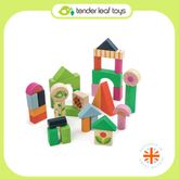 Tender Leaf Toys ของเล่นไม้ ของเล่นเสริมพัฒนาการ ชุดบล็อกคอร์ทยาร์ด Courtyard Blocks