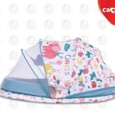  CAMERA ชุดมุ้ง ที่นอนเด็ก ผ้าเกาหลี ลาย Oasis อูฐฟ้า (โมเดล C-MQ-134-OB) ใหญ่