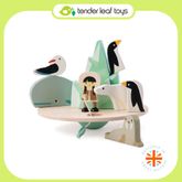 Tender Leaf Toys ของเล่นไม้ ของเล่นเสริมพัฒนาการ ฝึกสมาธิกับสัตว์น้อยเมืองหนาวBalancing Polar Circle