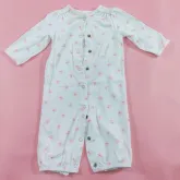 carter's ชุดหมีแขนขายาวสีขาวลายนก 9 m 