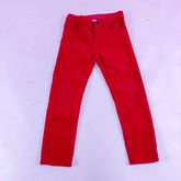 กางเกงขายาว สีแดง h&m เด็ก size UK 6-7Y