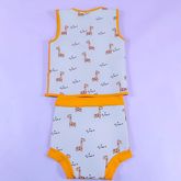 ชุดว่ายน้ำรักษาอุณหภูมิ Exploring, Cute Giraffes (เสื้อแบบไม่มีแขน) XS 1-2 y