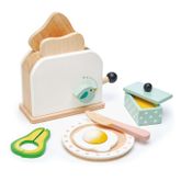 Tender Leaf Toys ของเล่นไม้ ของเล่นบทบาทสมมติ ชุดทำอาหาร ชุดปิ้งขนมปังมื้อเช้า Breakfast Toaster Set