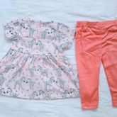 เสื้อผ้าเด็ก ชุดเดรส+กางเกง