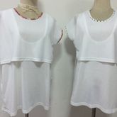 เสื้อยืดให้นมสีขาว