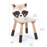 Tender Leaf Toys เฟอร์นิเจอร์เด็ก เฟอร์นิเจอร์ไม้ เก้าอี้ลายแร็กคูนน้อย Forest Raccoon Chair