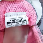 carter's รองเท้าผ้าใบแบบถักสีเทาชมพู size 15.6 cm