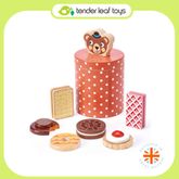 Tender Leaf Toys ของเล่นไม้ ของเล่นบทบาทสมมติ บิสกิตหมีน้อย Bear's Biscuit Barrel