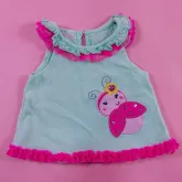 Naiiette baby ชุดเสื้อสีเขียวมิ้น+กางเกงสีชมพู 3-6 m 