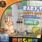 Baby safety gate ยี่ห้อ saiken สีขาว