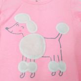 carter's เสื้อยืดแขนยาวสีชมพูมีรูปหมาขนสีขาว Szie 5t