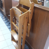 wooden high chair
