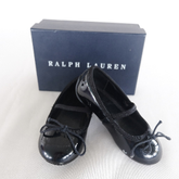 Ralph lauren black patent leather allie