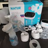 เครื่องปั๊มนม Nature รุ่น D5 ปั๊มคู่ อะไหล่ครบพร้อมกล่อง ประกันเหลือ 8 เดือน