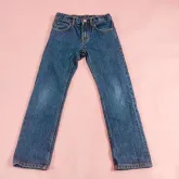 DENIM กางเกงยีนส์ขายาวเอวยางยืด5-6 Y 