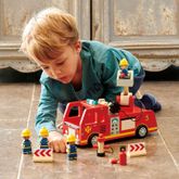 Tender Leaf Toys ของเล่นไม้ รถของเล่น รถดับเพลิง Fire Engine