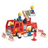 Tender Leaf Toys ของเล่นไม้ รถของเล่น รถดับเพลิง Fire Engine