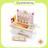 Tender Leaf Toys ของเล่นไม้ ของเล่นบทบาทสมมติ รถเข็นไอติม Ice Cream Cart