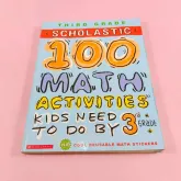 หนังสือ  100 math activities kids need to do by 3rd grade ฟ้า 