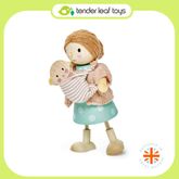 Tender Leaf Toys ของเล่นไม้ ตุ๊กตา มิสซิสกู๊ดวู้ดและเบบี๋ Mrs Goodwood and the Baby