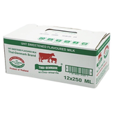 นมไทย-เดนมาร์ค รสหวาน ขนาด 250 ml. บรรจุ 12 กล่อง
