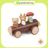 Tender Leaf Toys ของเล่นไม้ รถของเล่น รถแท็กซี่เมอร์รีวูด Timber Taxi