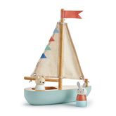 Tender Leaf Toys ของเล่นไม้ ของเล่นบทบาทสมมติ เรือใบของสองเพื่อนซี้ Sailaway Boat