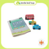 Tender Leaf Toys  ของเล่นไม้ ของเล่นเสริมพัฒนาการ ชุดพรมในเมือง Town Playmat