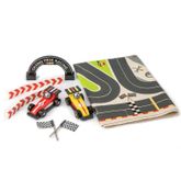 Tender Leaf Toys ของเล่นไม้ รถของเล่น ชุดพรมแข่งรถ Formula One Racing Playmat