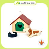 Tender Leaf Toys ของเล่นไม้ บ้านตุ๊กตา ชุดสัตว์เลี้ยงสุนัข Pet Dog Set