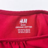 เสื้อแขนยาว H&M BASIC ORGAIC COTTON EUR 110/116 US 4-6Y