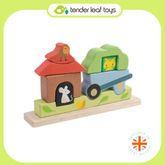Tender Leaf Toys ของเล่นไม้ ของเล่นเสริมพัฒนาการ ชุดตัวต่อแม่เหล็กในสวน Garden Magnetic Puzzle