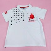 Lamborghini polo shirt child  เสื้อโปโลคอปกสีขาวไซส์ 8y