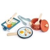 Tender Leaf Toys ของเล่นไม้ ของเล่นบทบาทสมมติ ชุดทำอาหาร ชุดกระทะและหม้อหรรษา Pots and Pans