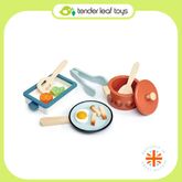 Tender Leaf Toys ของเล่นไม้ ของเล่นบทบาทสมมติ ชุดทำอาหาร ชุดกระทะและหม้อหรรษา Pots and Pans