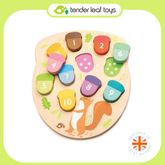 Tender Leaf Toys ของเล่นไม้ ของเล่นเสริมพัฒนาการ นับเลขกับลูกโอ๊ค How Many Acorns?