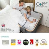 Cozee Bedside Crib รุ่นใหม่มีล้อ โยกได้