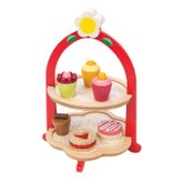 Tender Leaf Toys ของเล่นไม้ ของเล่นบทบาทสมมติ ชุดทำอาหาร ชุดน้ำชายามบ่าย Afternoon Tea Stand