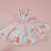ชุดเดรส peppa pig Size S สภาพใหม่มาก สีสดน่ารักมาก