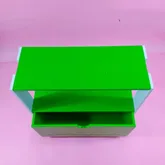ตู้ไม้เก็บของ index สีเขียว 