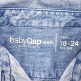 baby Gap 1969 เสื้อยีนส์แขนยาว 28-24m 